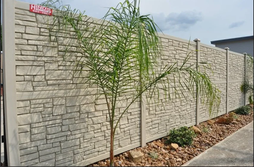 Decorative residential privacy wall